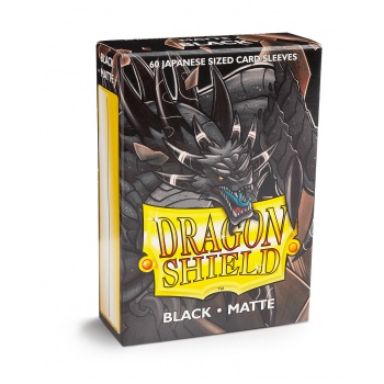 Fundas Dragon Shield Pequeñas – Matte Black (60 fundas)