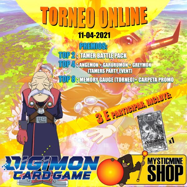 Torneo Online Digimon 11 de Abril - 10:00 - Colaboración con Digimon TCG SP
