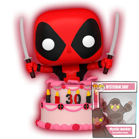 Funko Pop! MARVEL Deadpool 30th Anniversary – DEADPOOL IN CAKE – Number 776