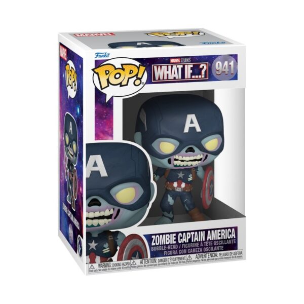 Funko Pop! MARVEL WHAT IF...? - ZOMBIE CAPTAIN AMERICA - Number 941