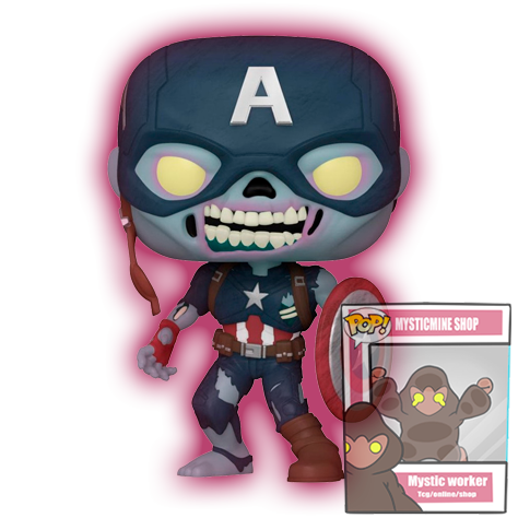 Funko Pop! MARVEL WHAT IF…? – ZOMBIE CAPTAIN AMERICA – Number 941