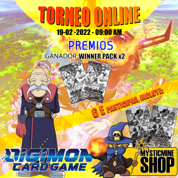 Torneo Online Digimon sábado 19-02-2022 9:00 AM
